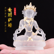 Vajrasattva Vajrasattva Glass Buddha Statue Ornament Vajrapani Bodhisattva Tantra Home Offering Mahasattva Vajrayogini