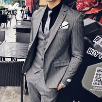 Rich bird suit mens suit autumn business dress casual mens suit handsome slim groom wedding dress