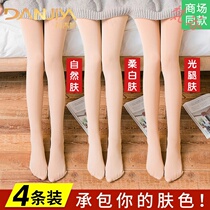 Stockings womens autumn and winter models in the thick and thin anti-hook silk pantyhose light legs flesh-colored artifact leggings socks velvet summer
