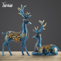 Living room decorations home crafts lovers sika deer small furnishings sculptures a deer with you