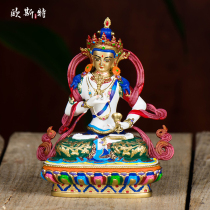 Oust Vajra Buddha statue Taiwan bronze painted carved tantric Buddha statue 4 inch