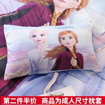 Frozen Aisha Anna Autumn Winter Pillow Case An Aisha Princess plus velvet childrens pillowcase cartoon adult