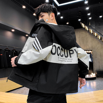 2021 new mens coat Korean version of the trend slim and handsome spring and autumn outerwear clothes autumn and autumn casual jacket mens clothing