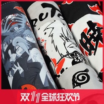  Naruto Scroll Pencil Case Uchiha Itachi Naruto Kakashi Student Canvas Large capacity stationery case Pencil case