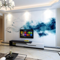 Modern simple new Chinese abstract sofa living room bedroom soft bag Film and Television Wall cloth custom TV background wall hard bag