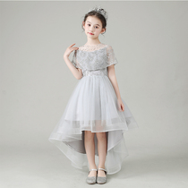 Girl Gown Princess Dresses Princess Dress Fluffy Children Walk Show Play Dress Girl Wedding Dress Little Girl Foreign Air Presenter