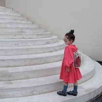 Girls dress Korean version of the dress Han version of the new products Childrens Lianhood Long dress Dress Girls Baby Lantern Sleeve Princess Dress