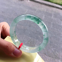 Jade Bracelet Colorful Sunny Green Natural Ice Floating Flowers Yunnan Jade Bracelet Glass Kind Royal Concubine Fu Bracelet Female Models