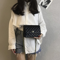 Singapore senior sense small bag female 2019 new diamond chain bag chic shoulder bag women bag leather tide