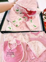 High quality gift box newborns born gift giving full moon Payenne gifts female baby upscale kit Winter pure cotton