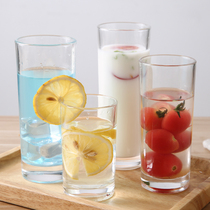 Home Transparent Drinking Glass Cups Heat Resistant Straight Up Cup Tea Cup Minima Couples Water Glasses Drink Juice Cups Milk Cup