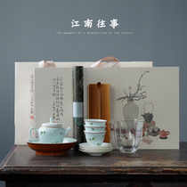 Kongfu tea tea set suit teapot tea cup home tea tea art dry bubble Chinese Jingdezhen ceramic tea tea small