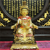 Sheng Fan Pure Brass gold Tao family Statue Taishan Lady Taishan Mother Buddha Taishan Taishan Grandma Taishan Grandma Taishan Grandma Taishan