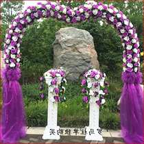 Door activity ornamental rattan frame outdoor opening layout Road introduction simple flower store exterior decoration arch arch arch arch disassembly