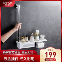 Wrigley toilet wall-mounted storage stainless steel toilet toilet rack roll paper holder