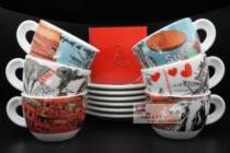 Italian ancap Ankat cappuccino Cappuccino coffee cup travel travel card cloth set cup