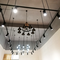 Spot light led track light boom super bright clothing store background wall track cob spotlight extension pole commercial track light