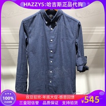 hazzys haggis domestic counter autumn men long sleeve shirt shirt ASCZK19CK02 1090