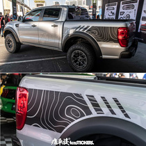 Suitable for Ford Ranger car stickers F150 Raptor pickup body decoration modified car sticker film