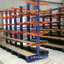 Double-sided heavy cantilever shelf Shaoxing cloth building materials storage cantilever shelf Heavy beam shelf