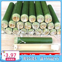 Bamboo tube rice steamed tube bamboo tube zongzi bamboo bucket bamboo tube mold household commercial bamboo bucket small bamboo tube steamed rice Rice