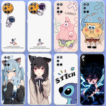 Planet Astronaut oppoa55 Mobile Phone Case Cute SpongeBob oppoa52 Phone Case 0pp0a55 Two-dimensional Animation Girl A55 Anti-fall Soft Silicone a52 Male Frosted Love