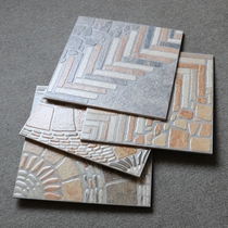 Imitation cobblestone tiles 400 * 400 antique brick outdoor patio yard garden anti-slip floor tile balcony rugged stone brick