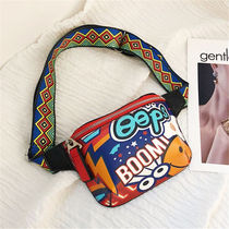 Childrens crossbody bag boys and girls chest bag boys tide Korean version of personality shoulder bag Girls Primary School students running bag backpack