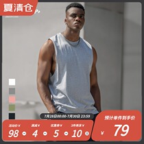 BD POWER UP knitted sleeveless vest mens fashion brand ins wear pure cotton sports vest mens fitness training