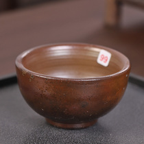 (Solitary Taster) Pure handmade wood-burning cup No. 99 Chai burning Masters cup Fallen Grey no-glazed Chaid-burning Individual Cup Single Cup