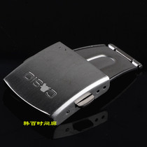 Boxed stainless steel steel buckle three-reverse buckle watch steel belt clasp big buckle one-piece buckle bilateral snap button