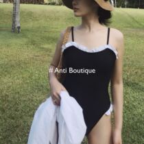 (ANTI) High-end retro sense full ins wind one-piece swimsuit women cover their stomachs and look thin marysia swim