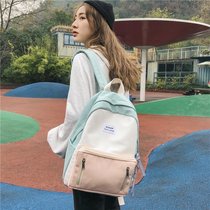 Canvas schoolbag Female Korean Harajuku ulzzang High School Students Backpack Bag hipster Junior High School Students Backpack Bag