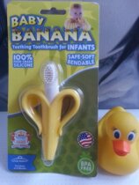 Blemish American Baby Banyana Banana Baby Tooth Gum Toy Biting toothbrush grinding tooth stick