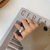 Personality design ring advanced sense suit fashion niche ins cold wind opening simple index finger ring ring female