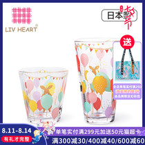 LIVHEART printed glass high face value summer cold drink cup girl milk juice cup Cute breakfast cup