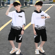South Korean boy clothes boy summer clothing suit 2022 Korean version children Summer foreign air boy handsome boy clothes