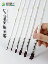 Bamboo gouache oil painting pen Watercolor pen Acrylic brush row pen Single beginner pigment color pen Adult professional nylon pen Art special