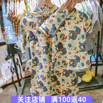 Parent-Child Dress Summer 2020 New Tide Girl Short Sleeve Chinese Style Female Dress Short Style Little Girl