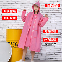 Raincoat Womens transparent rain protection clothing Rain gear thickened single electric battery car bicycle fashion riding protection poncho