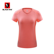 BLACKYAK breyak outdoor fitness running sport short sleeve T-shirt female skin V neck top SZW252