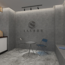 Retro-walled Silence Wind and wood Bamboo Fiber Wall Panel Milk Tea Shop Furnishing wall panels Industrial Cement Wall Background Buckle Plate Waterproof