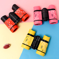 Childrens telescope small elementary school boy toy HD small double-tube girl Eye cartoon