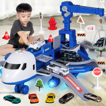 Childrens toys aircraft boy Engineering drop-resistant fire alloy car boy baby puzzle set oversize