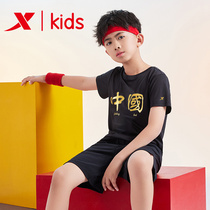 T Step Boy Dress Round Collar T-shirt 2022 New CUHK Boy Boy Breathable Undershirt Child Half Sleeve Summer jacket