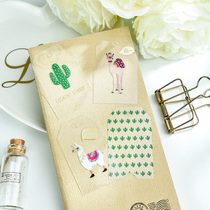 Judy handmade transparent bronzing small fresh TAG hand account material junkjournal partner 8 pieces