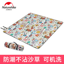 Outdoor Waterproof Picnic Mat Spring Tour Mat Thickening Field Wild Cooking Ground Mat Lawn Mat Portable Picnic Cloth Anti-Tide Mat