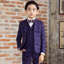 Childrens small suit suit suit flower boy dress show handsome middle and big boy handsome British style Korean performance suit