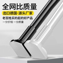 Non-punching telescopic rod clothes hanger home hanging clothes rod indoor curtain toilet bath curtain rod wardrobe clothes rod brace