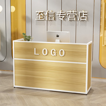  Simple and modern cashier Bar shop Small reception desk Beauty salon womens store front desk reception desk